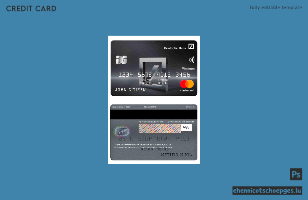 Mexiko Deutsche Bank Mastercard Platinum Beispielvorschau